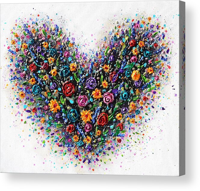 Heart Acrylic Print featuring the painting Heart of Hope by Amanda Dagg