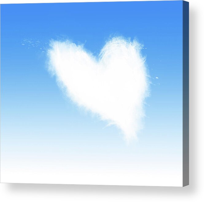 Heart Acrylic Print featuring the digital art Love is in the Air by Tatiana Fess