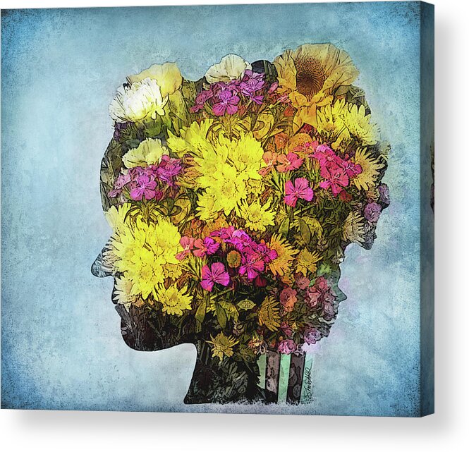 Flowers Acrylic Print featuring the photograph Me Myself and I by Shara Abel