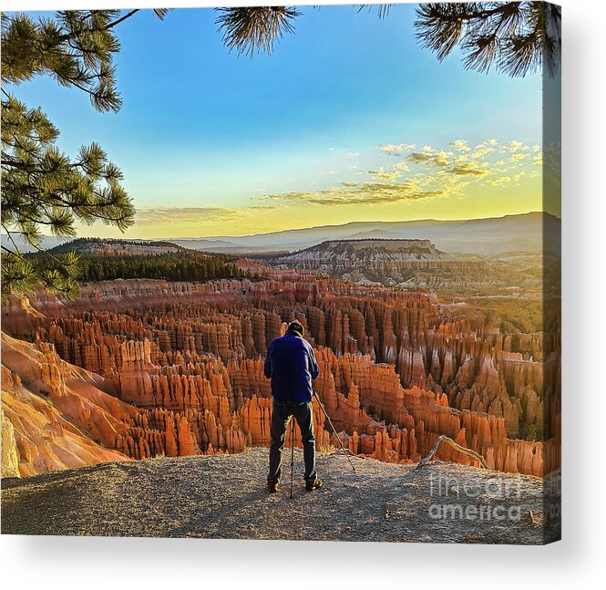 Bryce Canyon Acrylic Print featuring the photograph Photographer's Dream at Bryce Canyon by Ron Long Ltd Photography