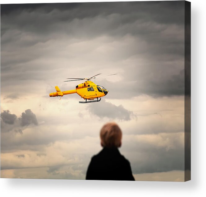 Child Acrylic Print featuring the photograph Rescue by Sean Gladwell