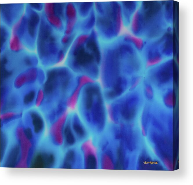 Opal Acrylic Print featuring the painting Rich Opal by Daniel Jean-Baptiste
