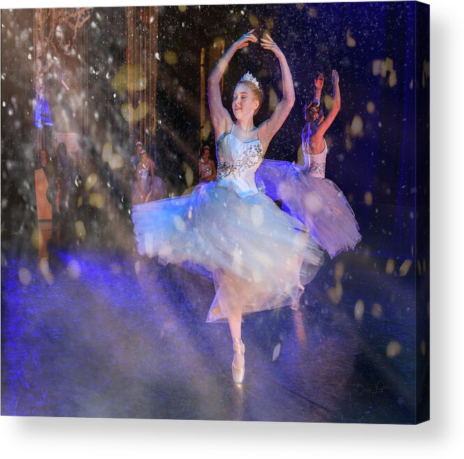 Ballerina Acrylic Print featuring the photograph Snow Dance No. 4 by Craig J Satterlee
