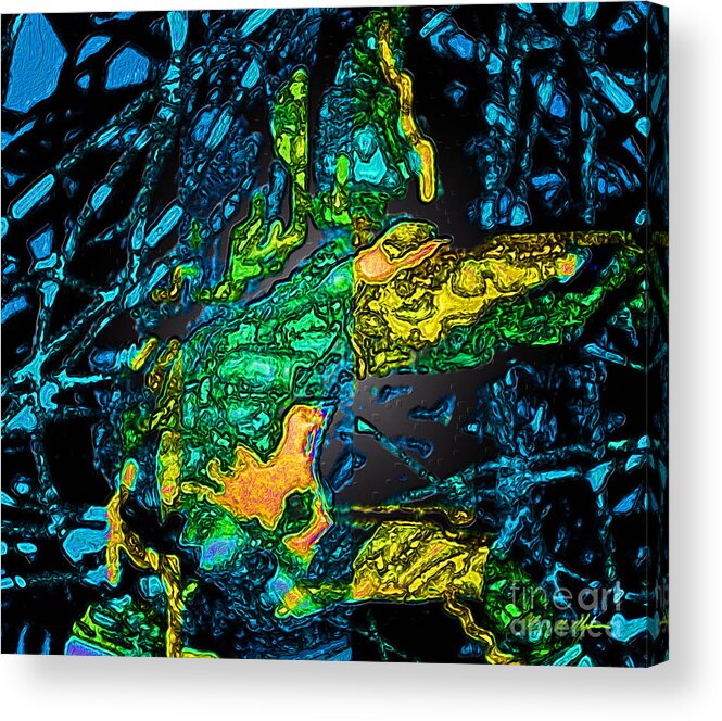 Tangled Transformation Acrylic Print featuring the digital art Tangled Transformation 4 by Aldane Wynter