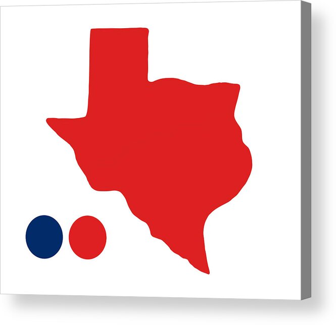 Texas Map Acrylic Print featuring the digital art Texas USA by Bob Pardue