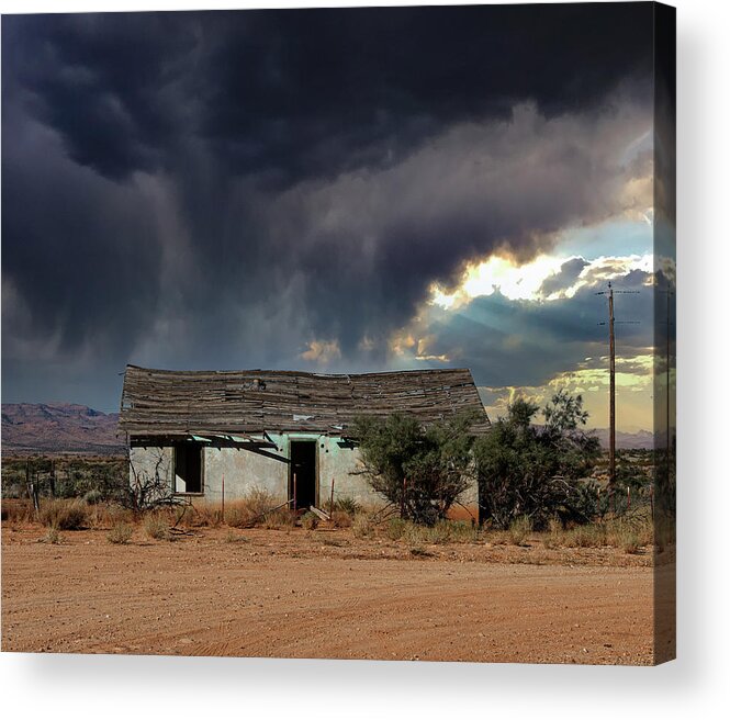 Clouds Acrylic Print featuring the photograph Under the Stormy Skies by Carmen Kern