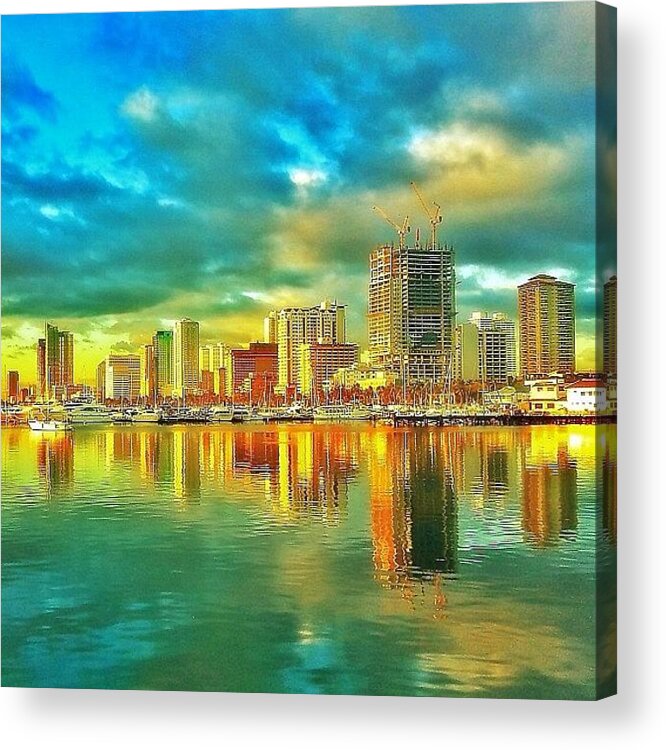  Acrylic Print featuring the photograph | Manila Harbour Square |

original by Rod Ruales