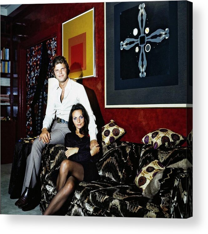 1970s Style Acrylic Print featuring the photograph Egon And Diane Von Furstenberg #1 by Horst P. Horst