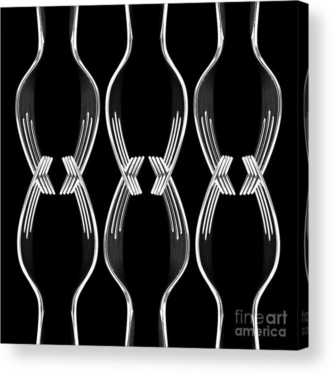 Fork Acrylic Print featuring the photograph Forks #1 by Blink Images