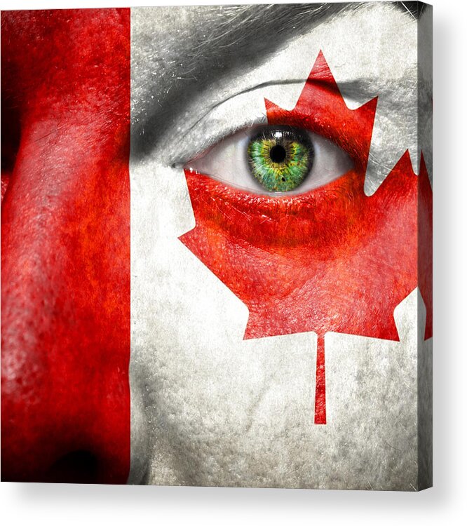 Art Acrylic Print featuring the photograph Go Canada #1 by Semmick Photo