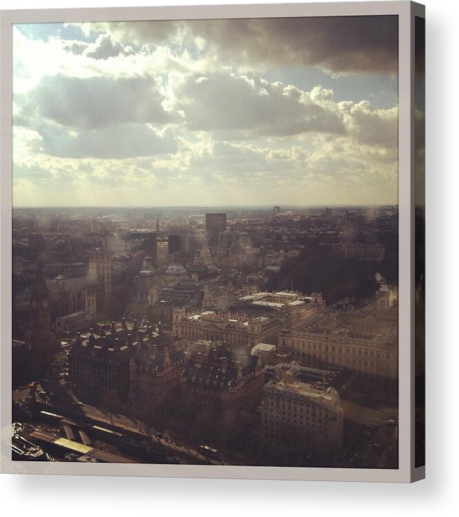 London Acrylic Print featuring the photograph London Skyline #1 by David Simmons 