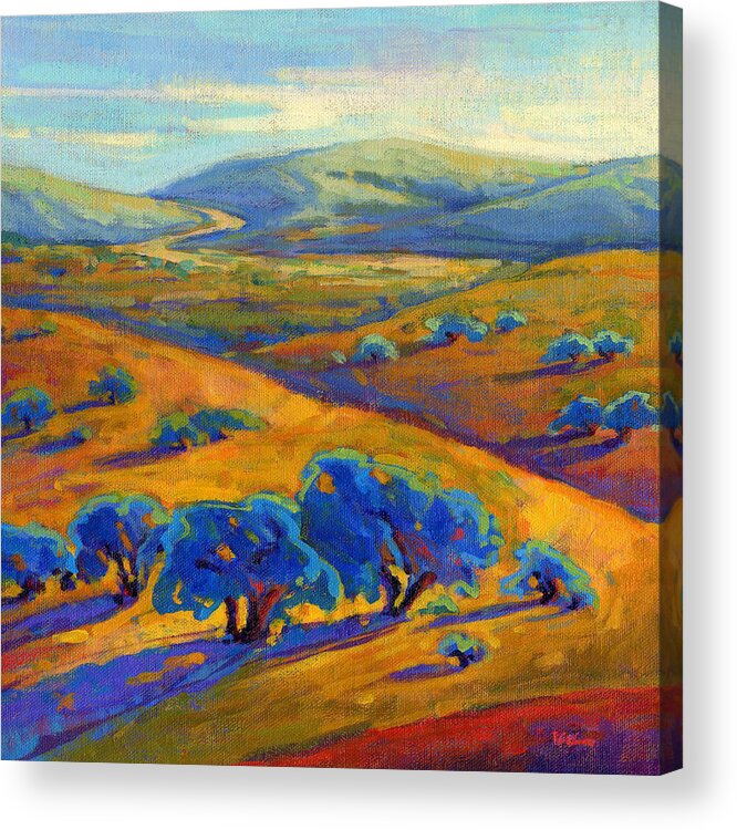 Konnie Acrylic Print featuring the painting Rolling Hills 1 by Konnie Kim