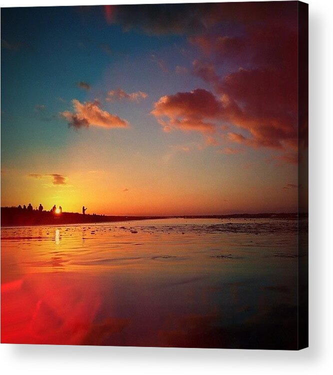 Beautiful Acrylic Print featuring the photograph Sunset #1 by Raimond Klavins