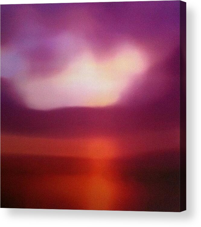 Abstraction Acrylic Print featuring the photograph Sunset #1 by Stephen Lock
