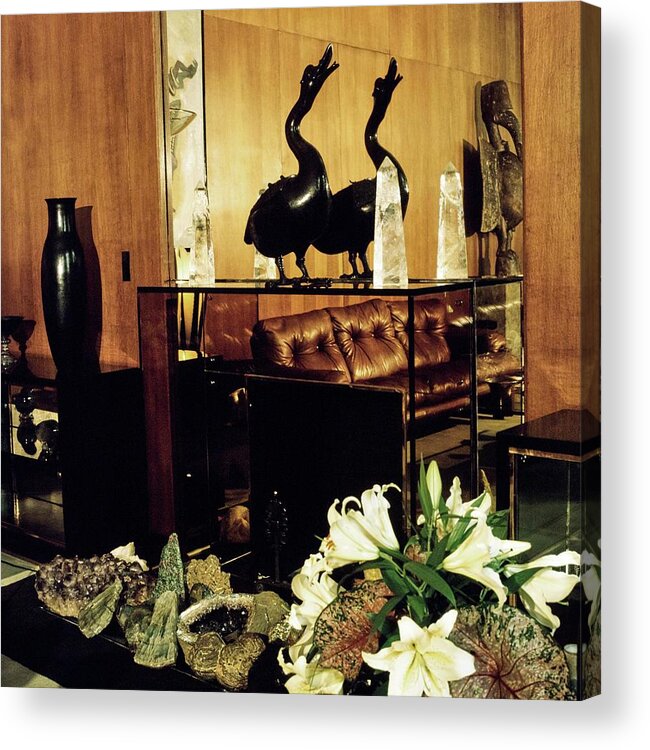 Paris Acrylic Print featuring the photograph Yves Saint Laurent's Living Room by Horst P. Horst