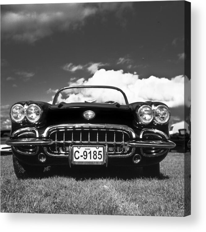 Car Acrylic Print featuring the photograph 1958 Vintage Chevrolet Corvette by Gianfranco Weiss