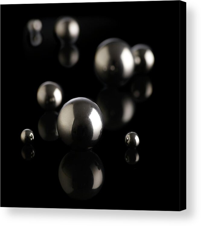 Ball Acrylic Print featuring the photograph Ball Bearings #2 by Science Photo Library