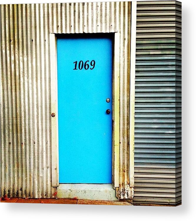 Doorsgalore Acrylic Print featuring the photograph Blue Door #2 by Julie Gebhardt