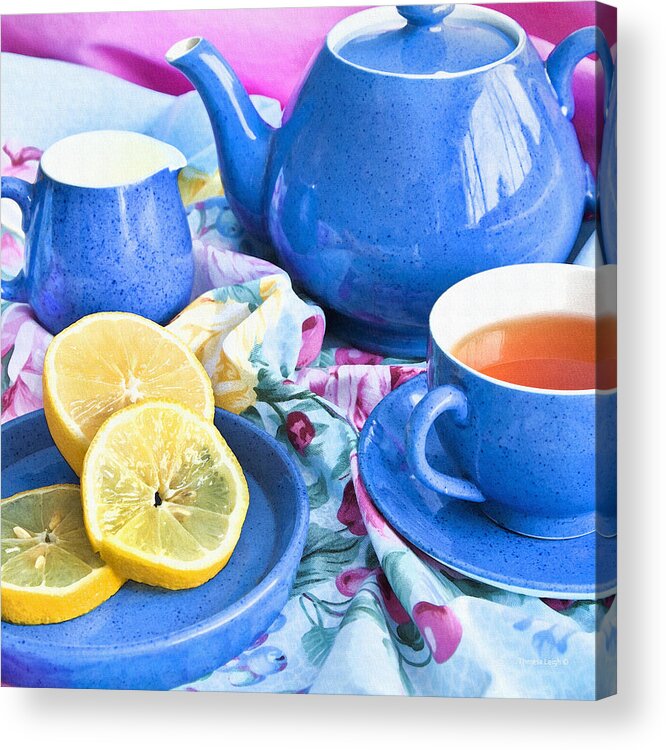Square Format Acrylic Print featuring the photograph Do You Take Lemon? by Theresa Tahara
