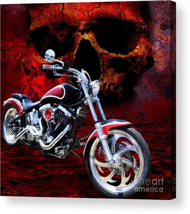 Motorcycle Acrylic Print featuring the photograph Heaven and Hell by Linda Lees