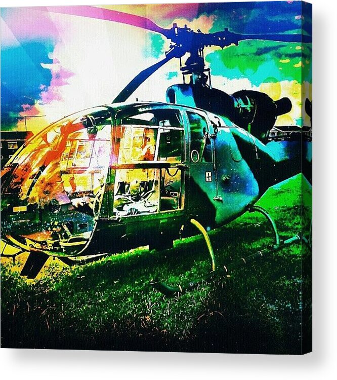 Abstract Acrylic Print featuring the photograph Helicopter #2 by Chris Drake