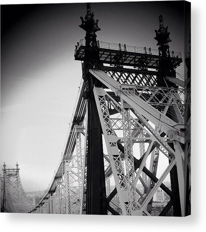 Bridge Acrylic Print featuring the photograph Queensboro Bridge - Ny ( 1901 - 1909 ) #2 by Joel Lopez