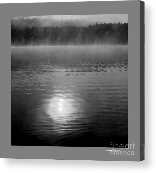 Abstracts Acrylic Print featuring the photograph Sunrise over Lower Lake Rhoda #2 by Jonathan Fine