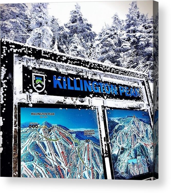 Pow Acrylic Print featuring the photograph 20 Inches Of Fresh #pow. #vt by The Fun Enthusiast 
