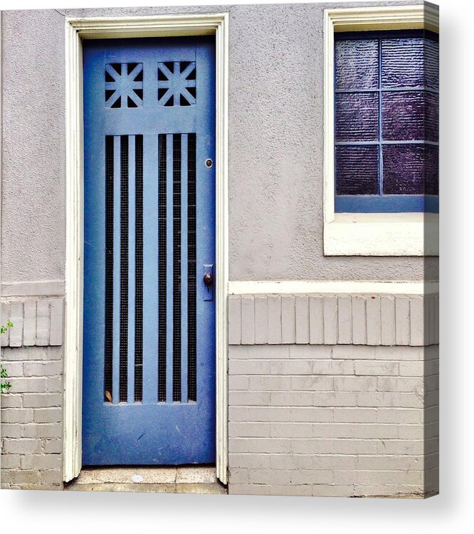 Blue Door Acrylic Print featuring the photograph Blue Door by Julie Gebhardt