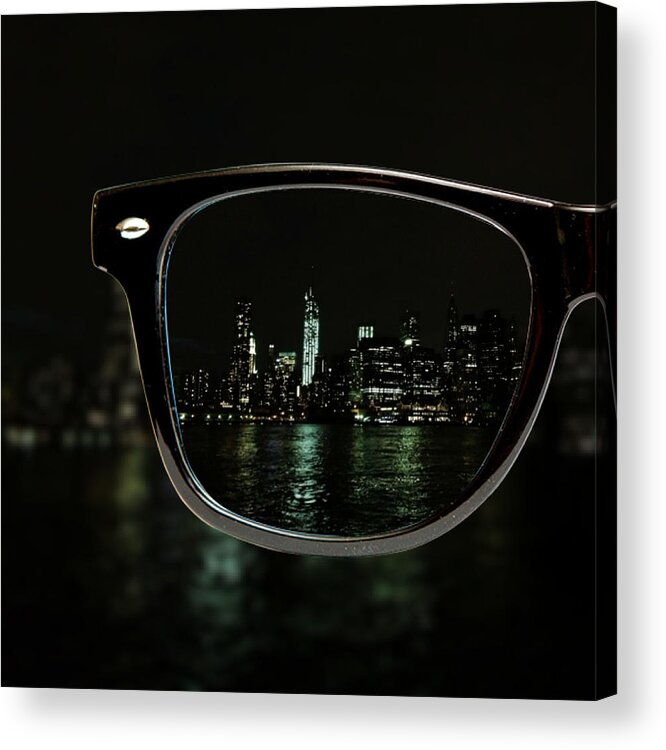 Glasses Acrylic Print featuring the photograph Night Vision #4 by Natasha Marco