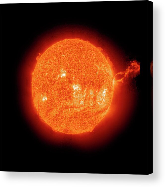 21st Century Acrylic Print featuring the photograph Solar Prominence #3 by Nasa