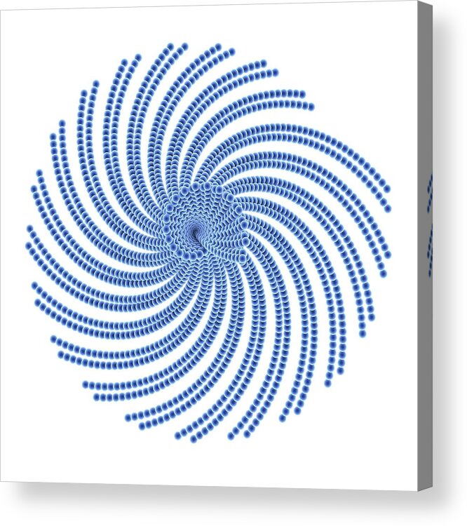 Circular Acrylic Print featuring the photograph Nanospheres #6 by Alfred Pasieka/science Photo Library