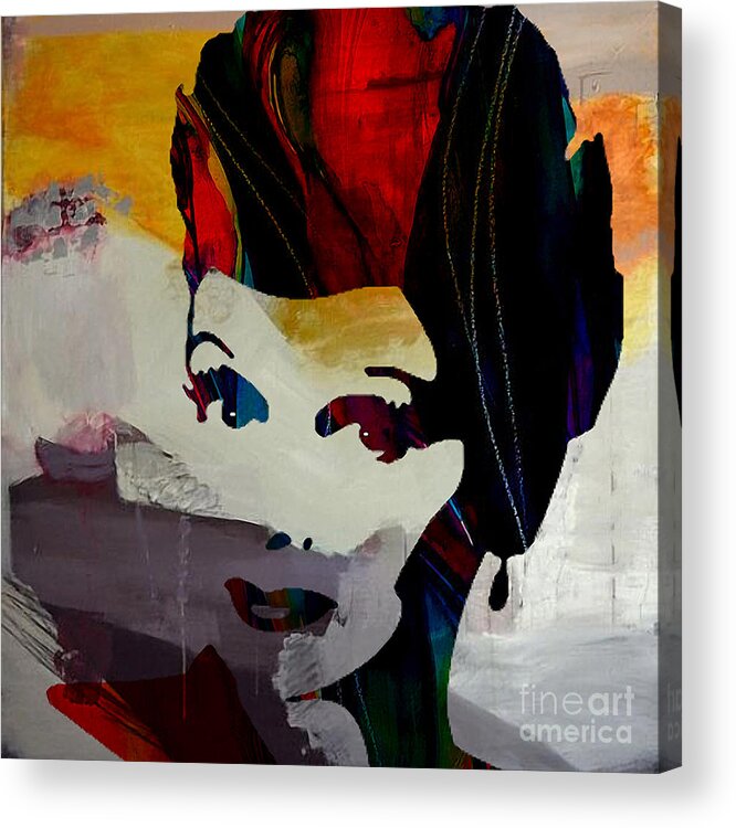  Lucille Ball Paintings Acrylic Print featuring the mixed media Lucille Ball #7 by Marvin Blaine