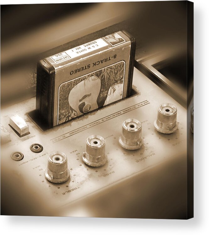 8-track Tape Player Acrylic Print featuring the photograph 8-Track Tape Player by Mike McGlothlen