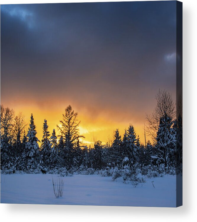 Winter Landscape Acrylic Print featuring the photograph A Brand New Year by Dan Hefle