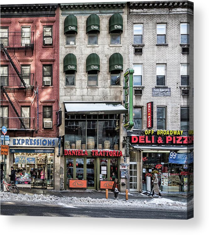 Street Acrylic Print featuring the photograph A Cold Day In Ny by Peter Pfeiffer