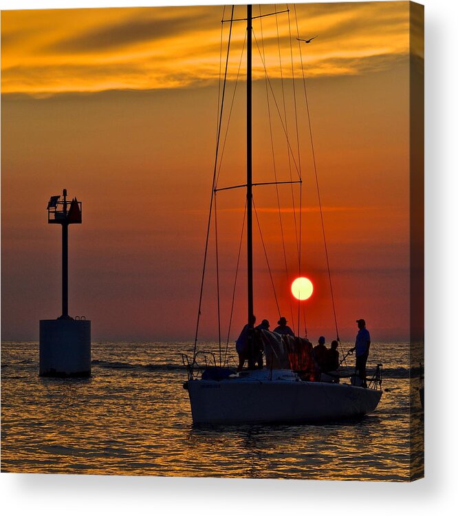 Days Acrylic Print featuring the photograph A Fine Days End by Frozen in Time Fine Art Photography