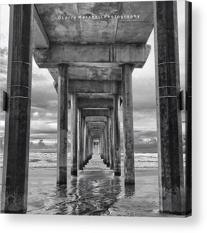  Acrylic Print featuring the photograph A Stormy Day In San Diego At The by Larry Marshall