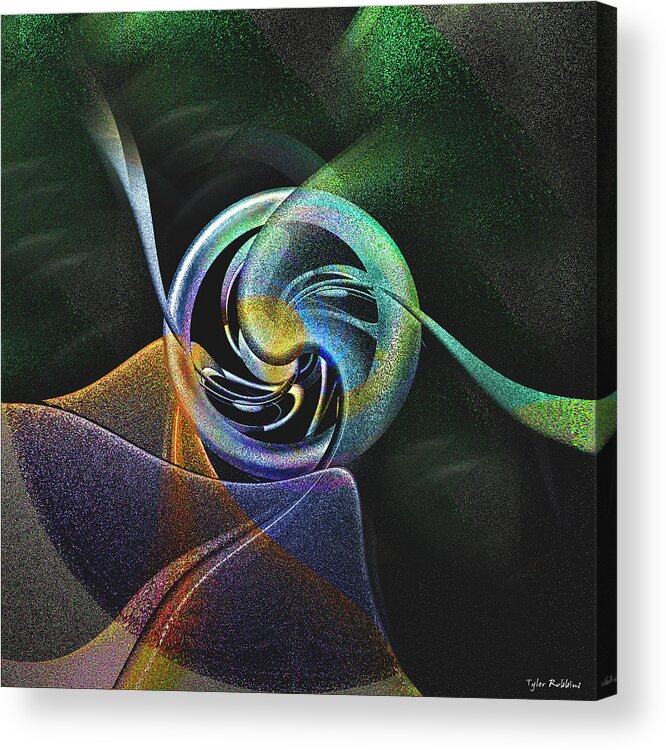 Abstract Acrylic Print featuring the digital art Abstract LLV by Tyler Robbins