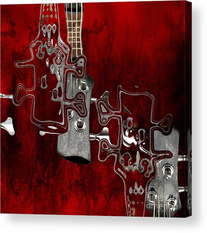 Music Acrylic Print featuring the digital art Abstrait en Do Majeur - s02t02b by Variance Collections