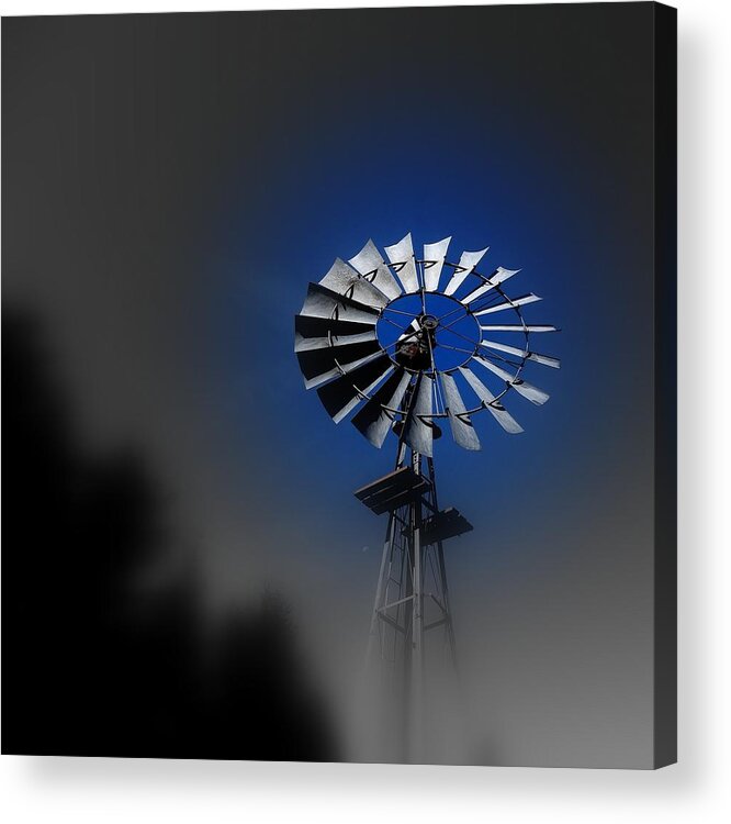 Windmill Acrylic Print featuring the photograph Aermotor Windmill by Nick Kloepping