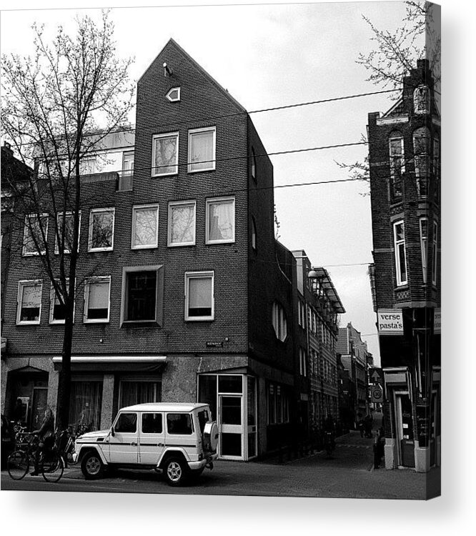 Amsterdam Acrylic Print featuring the photograph #amsterdam #rozengracht by Andy Kleinmoedig