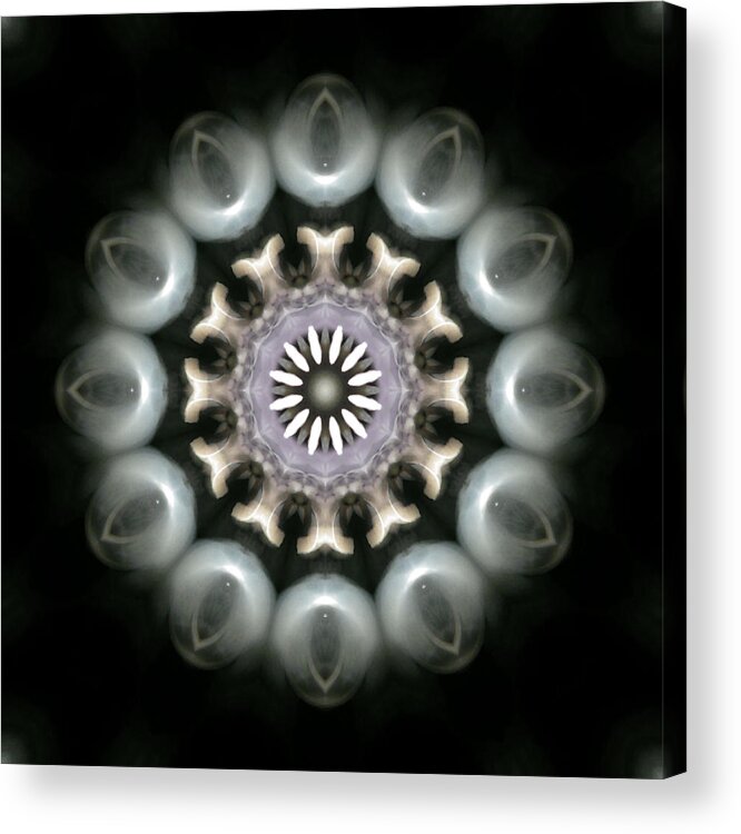 Mandala Acrylic Print featuring the photograph Ancient Light 3 by Lisa Lipsett