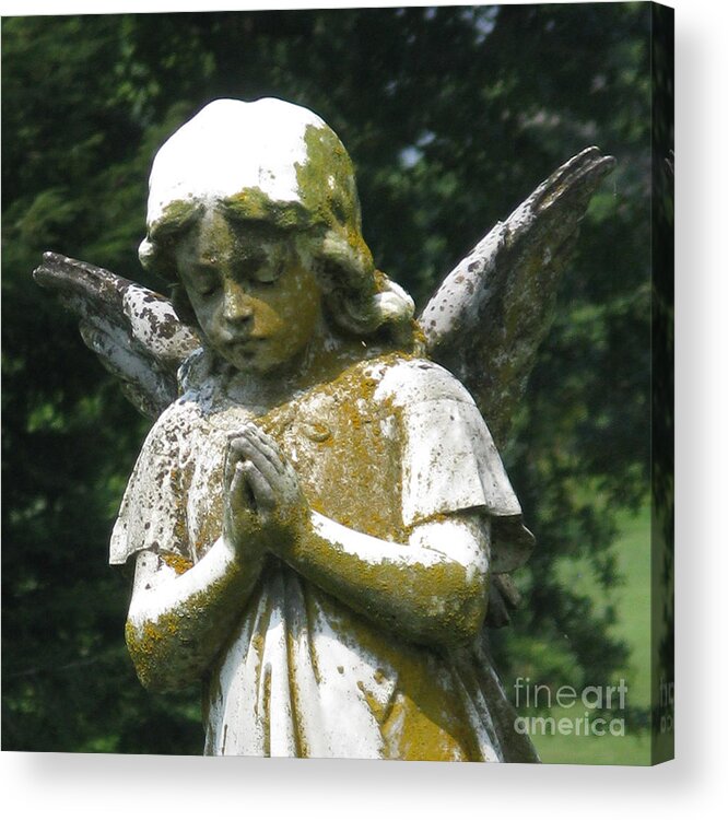 Angel Acrylic Print featuring the photograph Angel in Prayer by Patricia Januszkiewicz