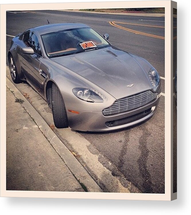  Acrylic Print featuring the photograph Anybody Interested In An Aston Martin? by Olivier Pasco