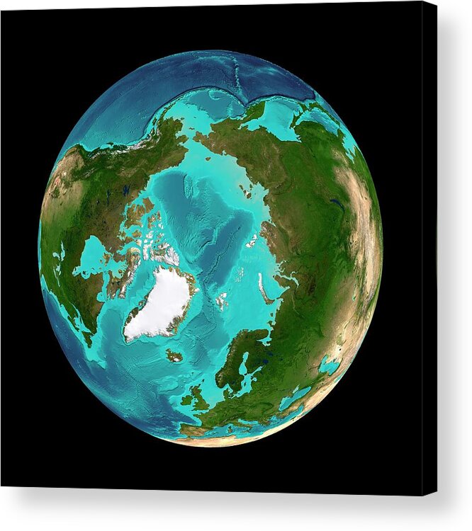 Earth Acrylic Print featuring the photograph Arctic Ocean by Martin Jakobsson/science Photo Library