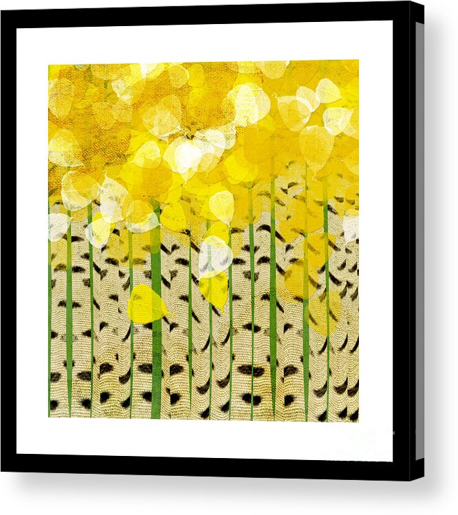 Abstract Acrylic Print featuring the digital art Aspen Colorado Abstract Square by Andee Design