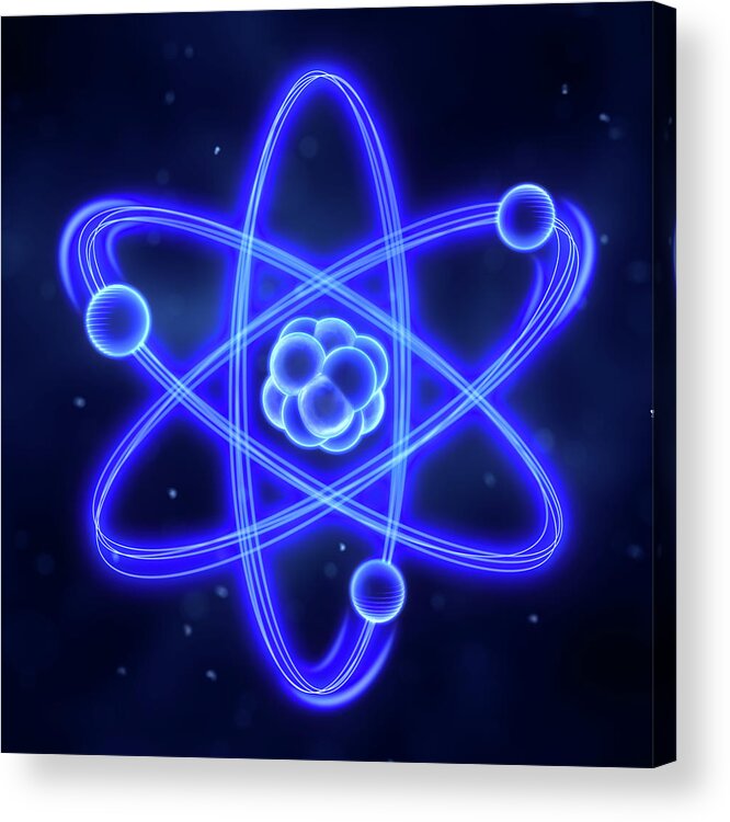 Particle Acrylic Print featuring the photograph Atom by Enot-poloskun