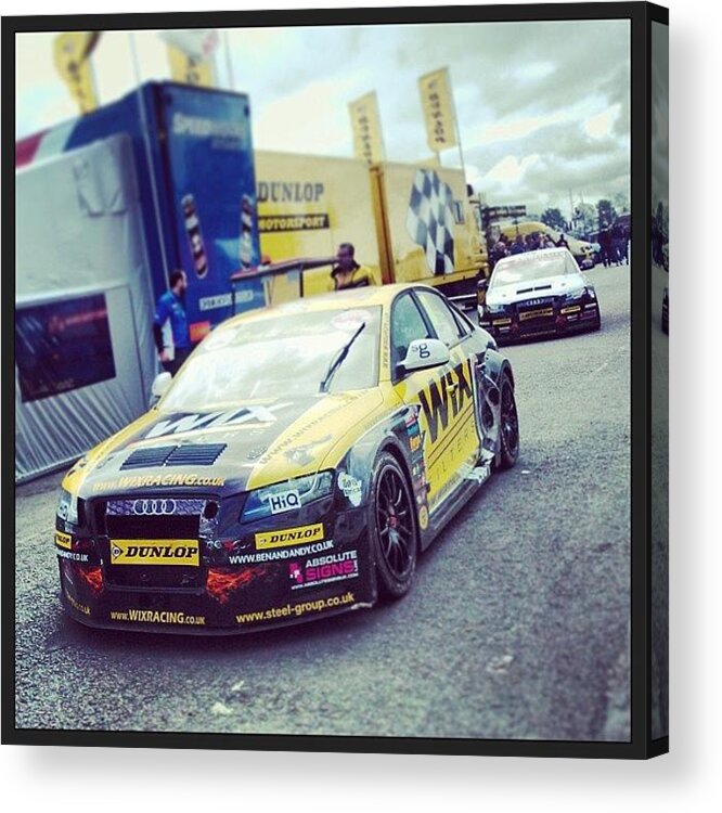 Instagram Acrylic Print featuring the photograph #audi #a4 #btcc #wix #filters #rob by John Lowery-brady