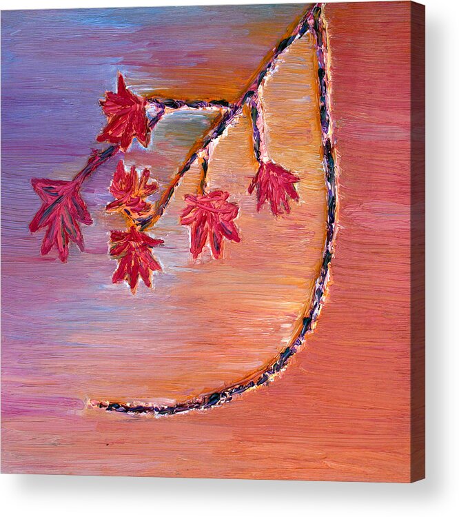 Autumn Acrylic Print featuring the painting Autumn Colors by Vadim Levin